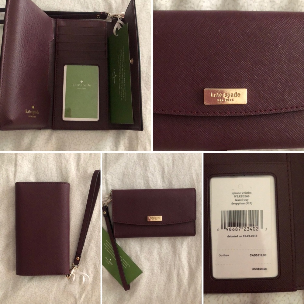 Kate spade ♠️ wristlet wallet. W iPhone pouch.